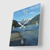 Mendenhall Lake in het landschap van Juneau Alaska Vierkante Klok (Hoek)