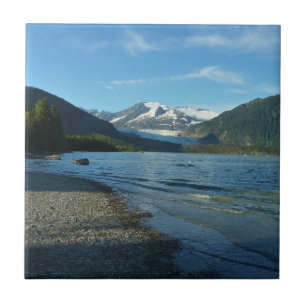 Mendenhall Lake in Juneau Alaska Landschap Tegeltje