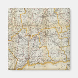 Mendenhall's Guide, Road Map Connecticut Magneet