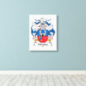 Mendes Family Crest Canvas Afdruk (Insitu (Houten vloer))