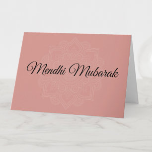 Mendhi Mubarak Islamitisch Huwelijks Dua Felicitat Kaart