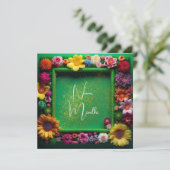 Mendhi-uitnodiging Kaart (Staand voorkant)