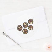 Mendiants Franse chocolade Chocolatier Chocoholic Ronde Sticker (Envelop)
