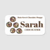 Mendiants Franse Chocolatier Chocolade Snoep Shop Naamplaatje (Voorkant)