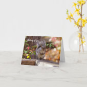 Mendier L'Écureuil Penser À Votre Carte (Fleur jaune)