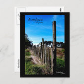 Mendocino California Briefkaart (Voorkant / Achterkant)