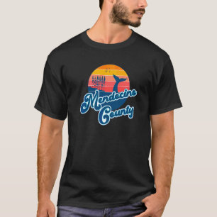 Mendocino County California Beach 70s Retro Surfer T-shirt