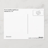 Mendocino Lighthouse Post Card Briefkaart (Achterkant)