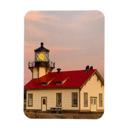 Mendocino Lighthouse Sunset Magneet