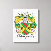 Mendonca Family Crest Canvas Afdruk (Voorkant)