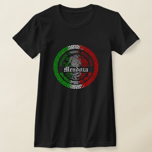 Mendoza Achternaam México embleem shirt (Laagn)
