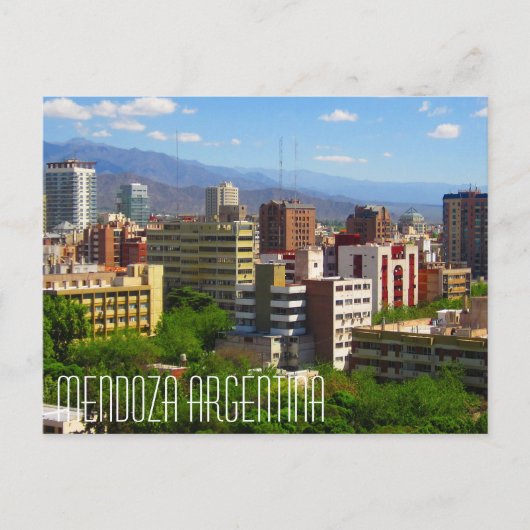 Mendoza Argentina Briefkaart (Voorkant)