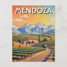 Mendoza Argentina Travel Briefkaart