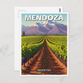 Mendoza Argentinië Reizen Briefkaart (Voorkant / Achterkant)