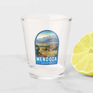 Mendoza Argentinië Reizen Kunst Vintage Shot Glas