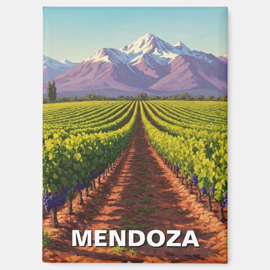Mendoza Argentinië Reizen Magneet (Voorkant)