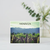 mendoza vines andes briefkaart (Staand voorkant)