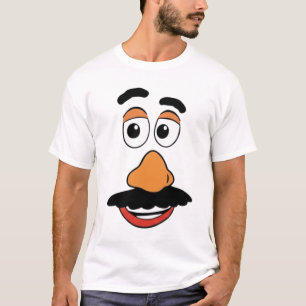 Meneer Aardappel Grappig Cartoon Gezicht T-shirt