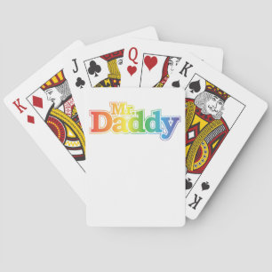 Meneer Daddy Gay Pride Pokerkaarten
