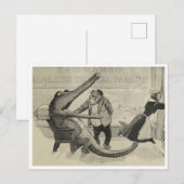 "Meneer de krokodil bij de tandarts" Briefkaart (Voorkant / Achterkant)