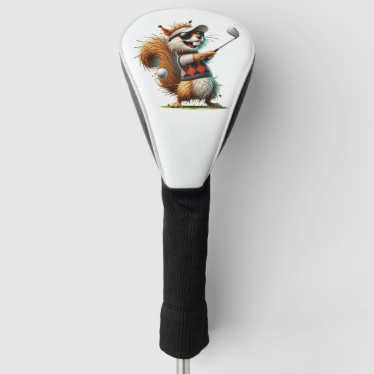 Meneer eekhoorn golfheadcover (Voorkant)