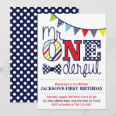 Meneer een prachtige verjaardagsuitnodiging kaart (Voorkant / Achterkant)