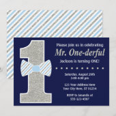 Meneer een prachtige verjaardagsuitnodiging kaart (Voorkant / Achterkant)