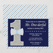 Meneer een prachtige verjaardagsuitnodiging kaart (Voorkant / Achterkant)