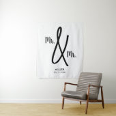 Meneer en meneer achtergrond Gay Huwelijk LGBT Wandkleed (In situ)