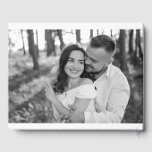 Meneer en mevrouw Elegant Handgeschreven Script Fo Gastenboek (Achterkant)