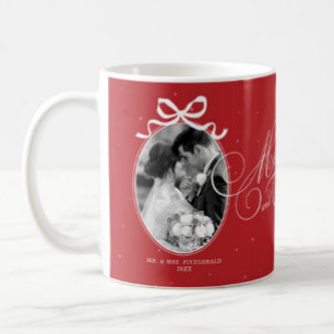 Meneer en mevrouw Elegant script foto Koffiemok