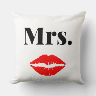 Meneer en mevrouw elegante moderne bijpassende k kussen
