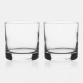 Meneer en mevrouw gepersonaliseerde Stemless Whisk Whisky Glas (Rechts)