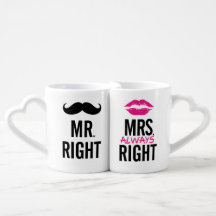 Meneer En Mevrouw Lippen En Snor Koppels Mok