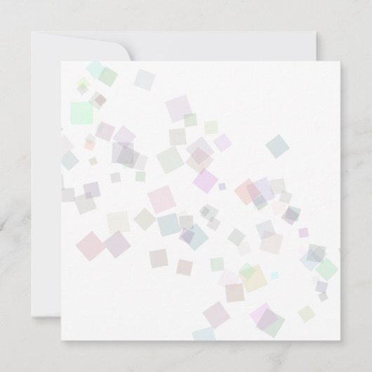 Meneer en mevrouw | Pastel Kleuren Confetti Save The Date (Achterkant)