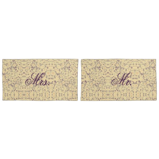 meneer en mevrouw Patterned Kussensloop (Voorkant-Set)