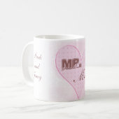 Meneer en mevrouw Romantic Koffiemok (Voorkant links)