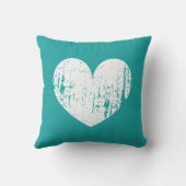 Meneer en mevrouw turquoise blauwe bruiloft gooi k buitenkussen (Achterkant)