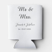 Meneer en mevrouw voegen de naam toe. Datum jaar b Blikjeskoeler (Achterkant)