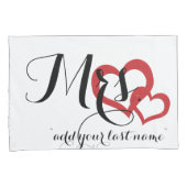 Meneer en mevrouw Wedding Design Slaapkamer Kussen Kussensloop (Voorkant-Rechts)