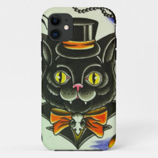 Meneer Enge Kat iPhone 11 Hoesje