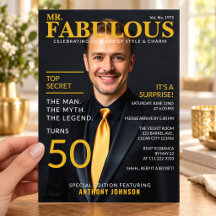Meneer Fabulous Black Gold Verrassing 50e Verjaard
