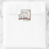 Meneer geeft een hete sticker (Tas)