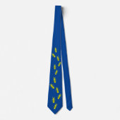 Meneer Hornet Tie blauw Stropdas (Voorkant)