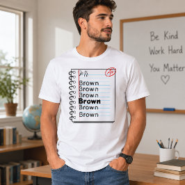 Meneer Leraar Notitieboek Naam Oefenen Cijfer Een Tri-Blend Shirt