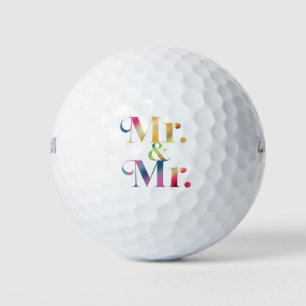 Meneer & Meneer Gay Bachelorfeest Gay Huwelijk Golfballen