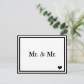 Meneer & Meneer Kaart (Staand voorkant)