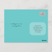 Meneer & Mevrouw Blob Cartoon Alien Pret Aangepast Briefkaart (Achterkant)