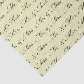 Meneer & Mevrouw Bruiloft elegante bruid en bruide Tissuepapier (Detail)