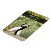 Meneer & mevrouw bruiloft paar foto mini magneet (Linkerzijde)